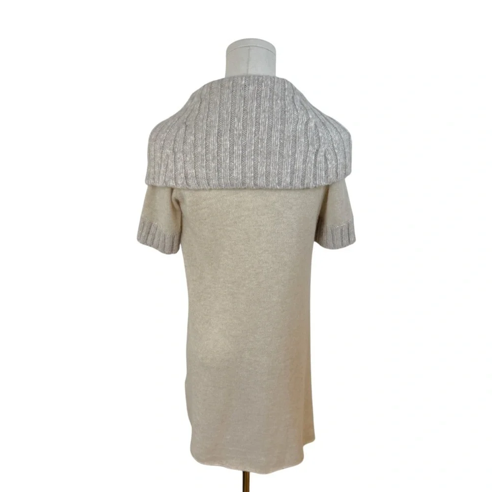 Alice + Olivia Cream Cowl Neck Sweater